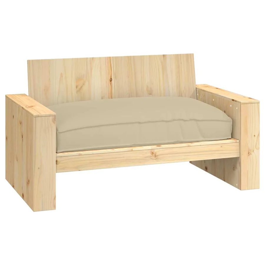 Coussin Beige 120 x 80 x 12 cm Tissu Oxford - 4