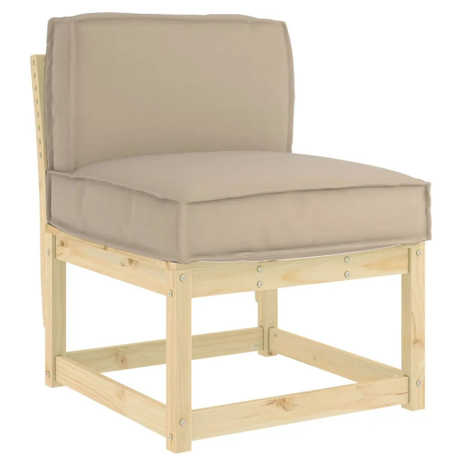 Coussin Taupe 60 x 40 x 12 cm Tissu Oxford - 2