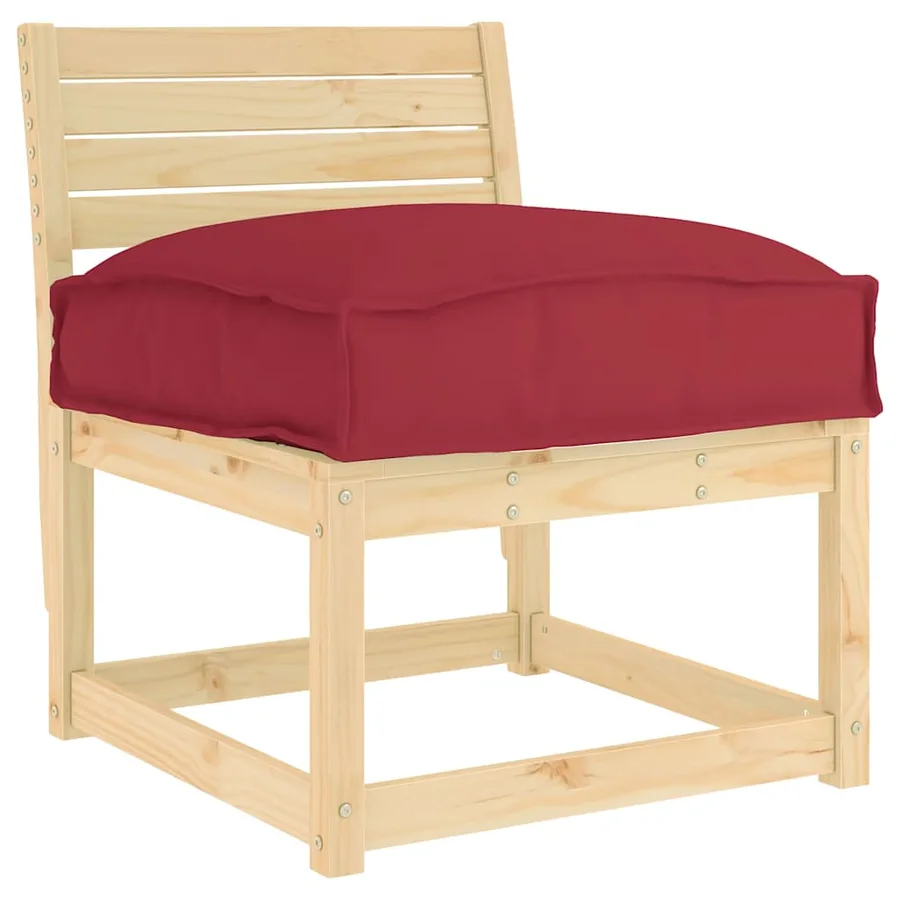 Coussin Bordeaux 50 x 50 x 12 cm Tissu Oxford - 2