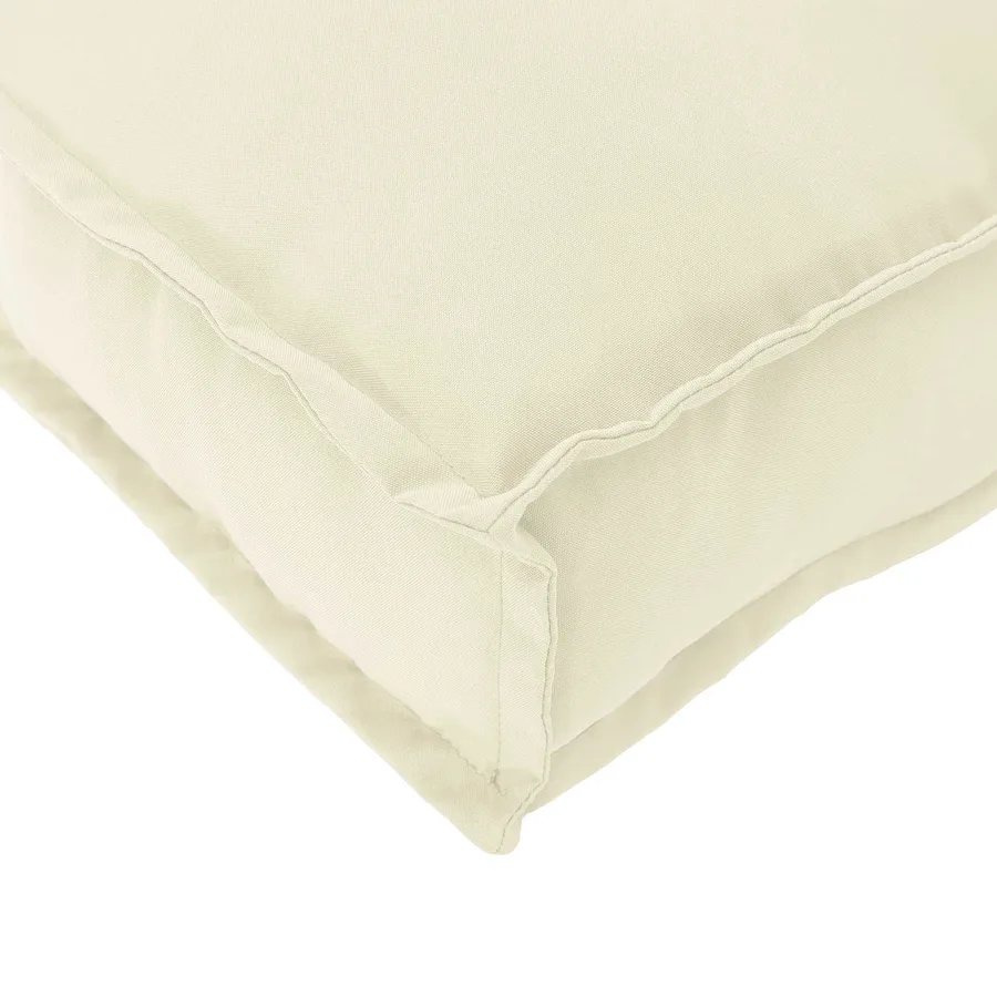 Coussin Crème 120 x 40 x 8 cm Tissu Oxford - 5