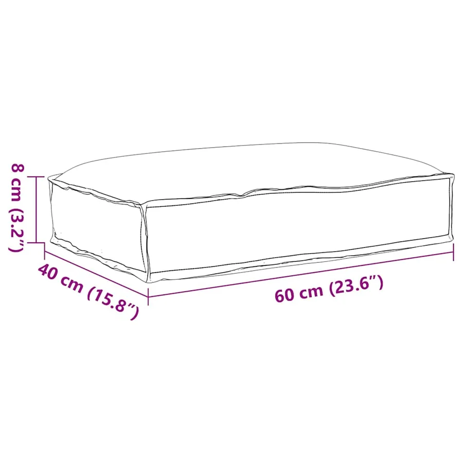 Coussin Feuille Motif feuille 60 x 40 x 8 cm Tissu Oxford - 8