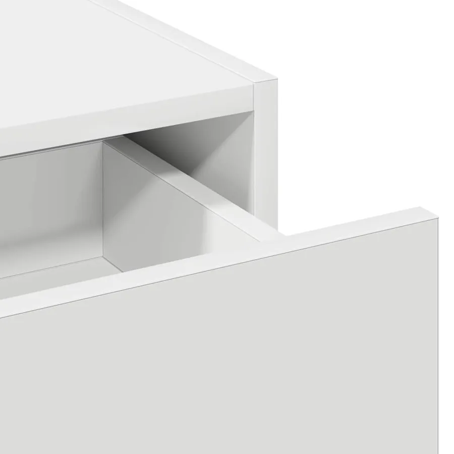 Table de Toilette Blanc 83 x 40 x 70 cm Bois d'ingénierie - 9