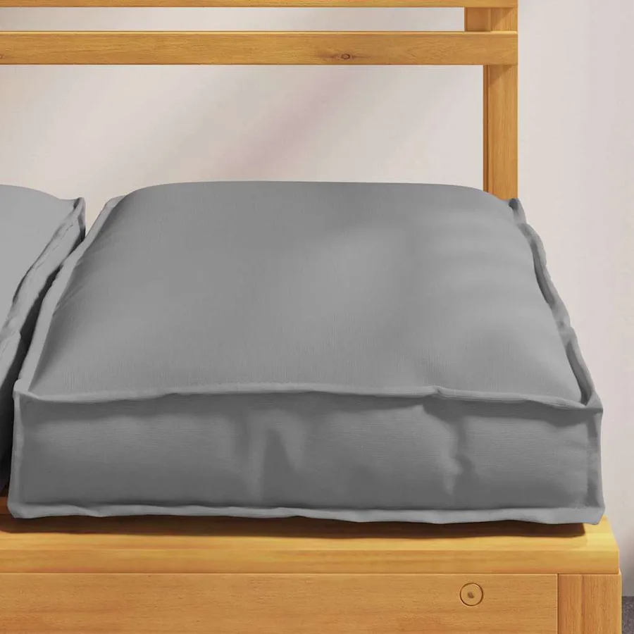Coussin 6 pcs Gris 40 x 40 x 8 cm Tissu Oxford - 4