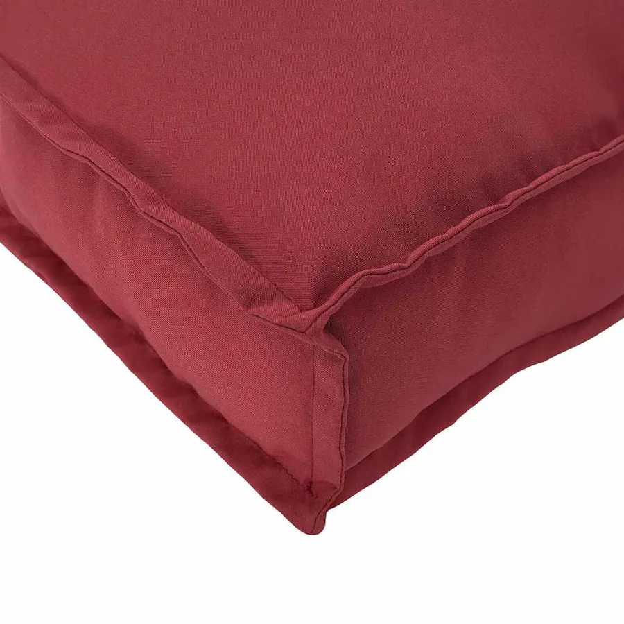 Coussin 2 pcs Bordeaux 40 x 40 x 8 cm Tissu Oxford - 9