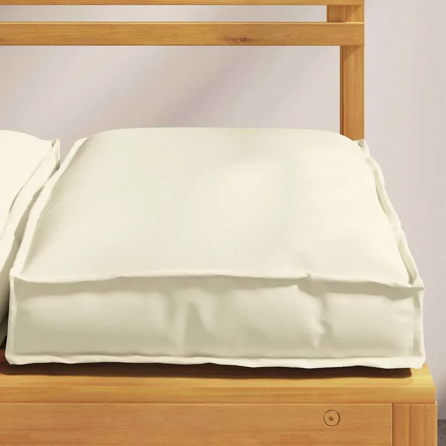 Coussin 4 pcs Crème 40 x 40 x 8 cm Tissu Oxford - 4