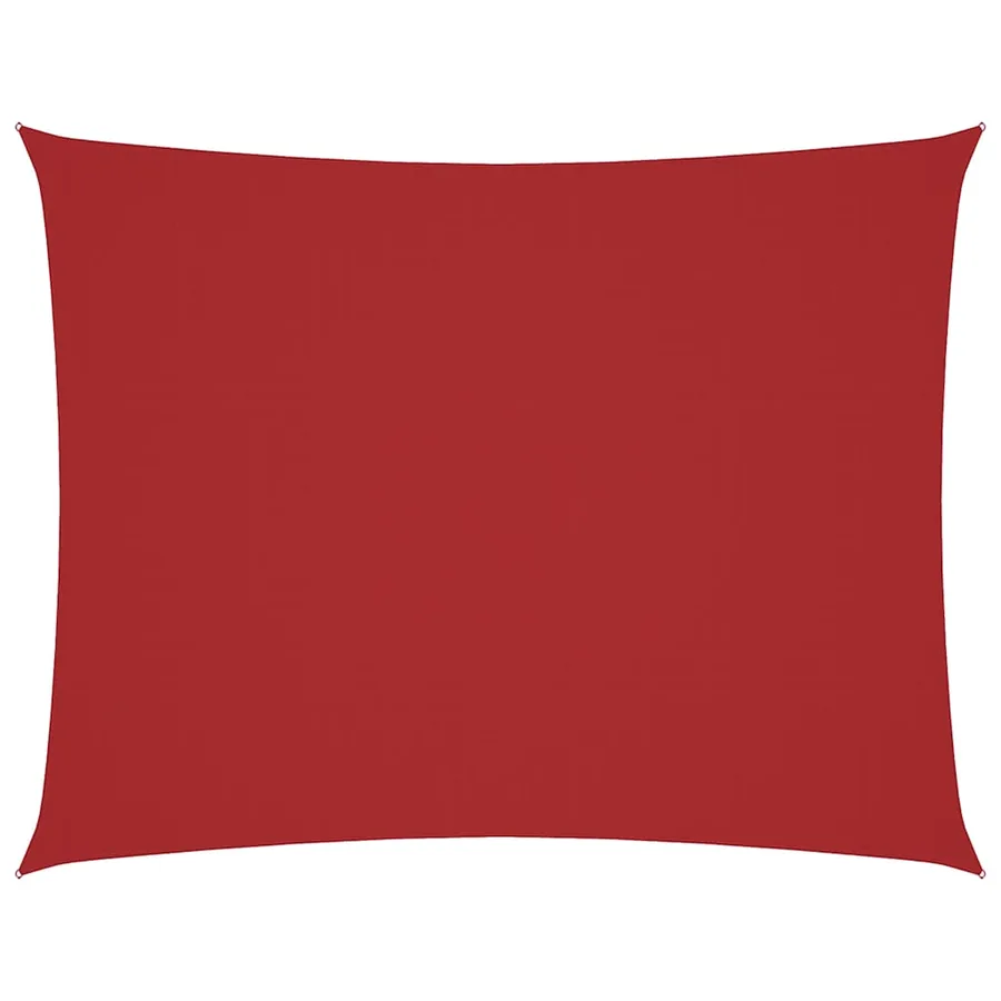 Voile de parasol Tissu Oxford rectangulaire 4x6 m rouge - 2
