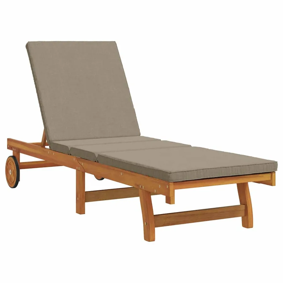 Transat Marron 199 x 63 x 85 cm Bois d'Acacia Massif - 2