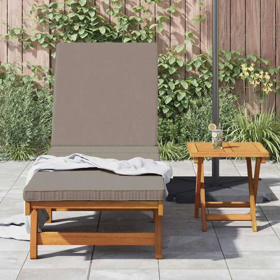Transat Marron 199 x 63 x 85 cm Bois d'Acacia Massif - 3