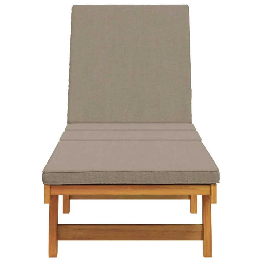Transat Marron 199 x 63 x 85 cm Bois d'Acacia Massif - 4