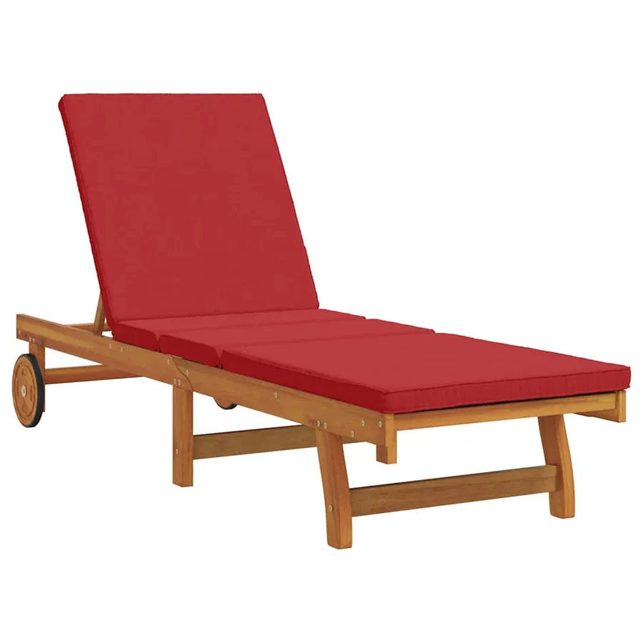 Transat 2-personne 3 pcs Marron Bois d'Acacia Massif - 4