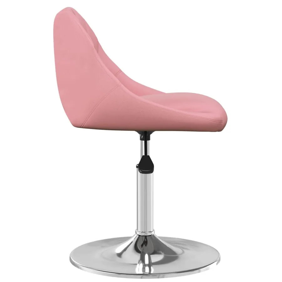 Chaises pivotantes à manger lot de 6 Rose Velours - 4
