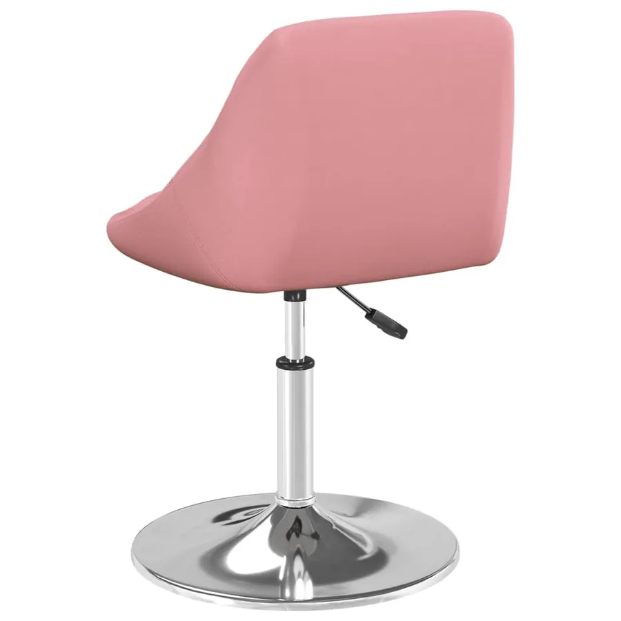 Chaises pivotantes à manger lot de 6 Rose Velours - 5