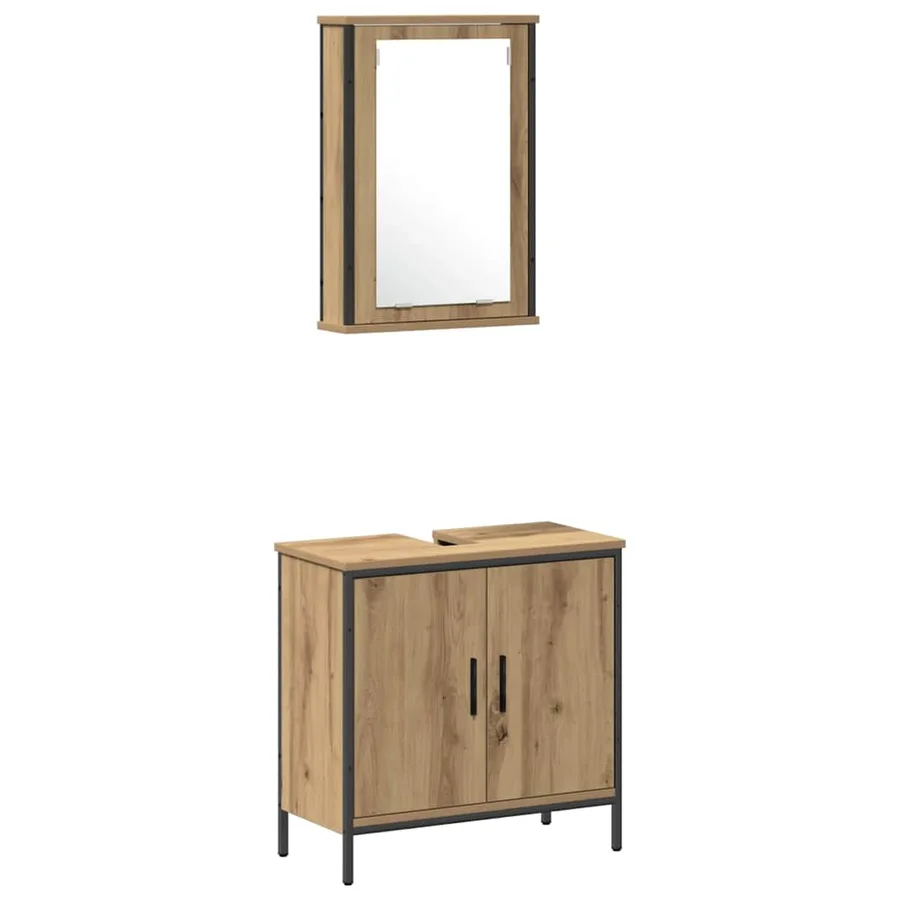 Ensemble de mobilier de salle de bain 4 pc Marron - 6