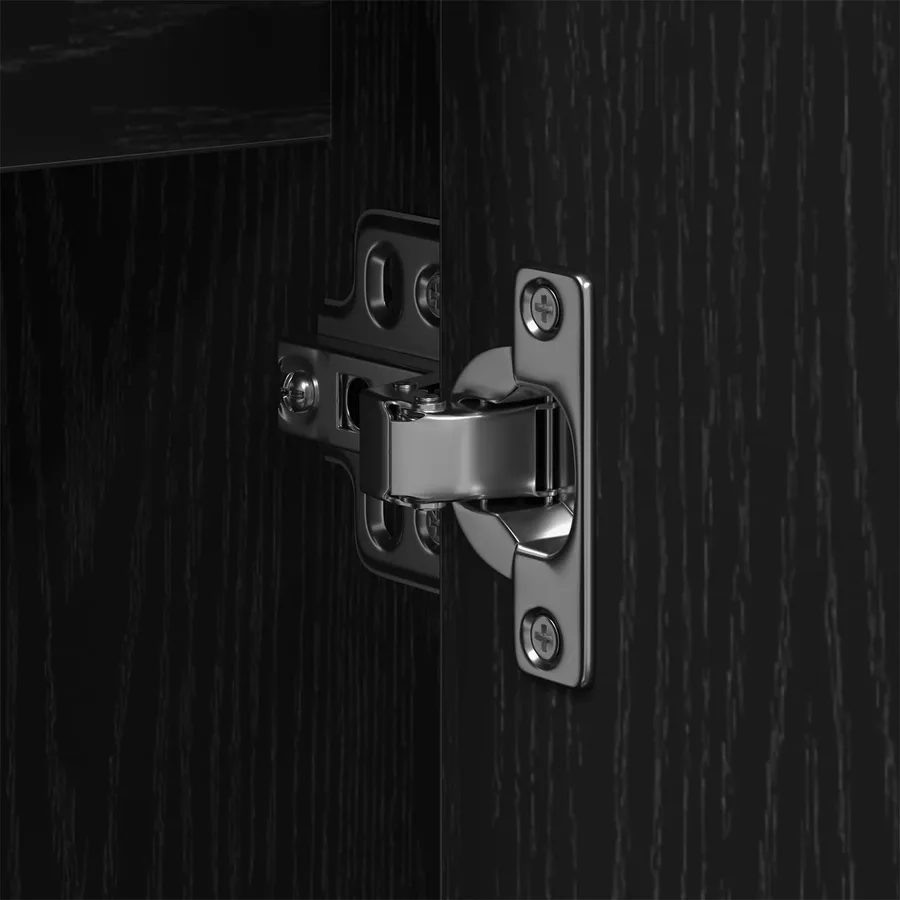 Ensemble de mobilier de salle de bain avec étagère 2 pcs Noir - 8