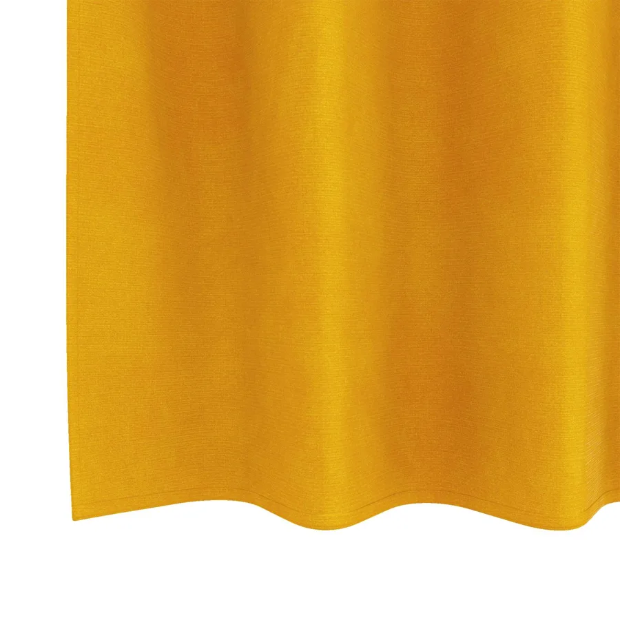 Rideaux occultants 2 pcs Jaune moutarde 140 x 225 cm Velours - 6