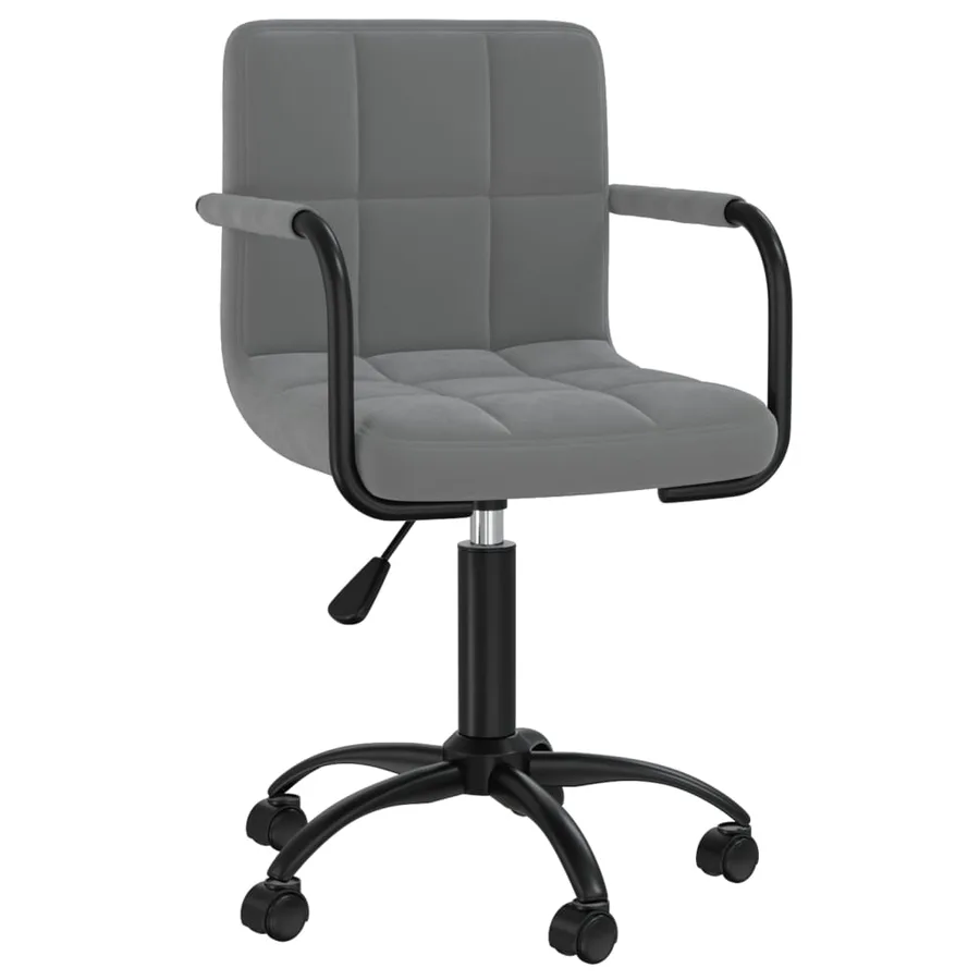 Chaises pivotantes à manger lot de 6 gris foncé velours - 2