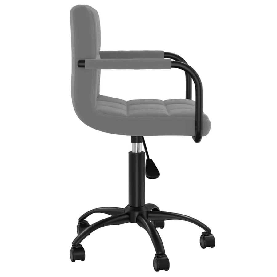 Chaises pivotantes à manger lot de 6 gris foncé velours - 4