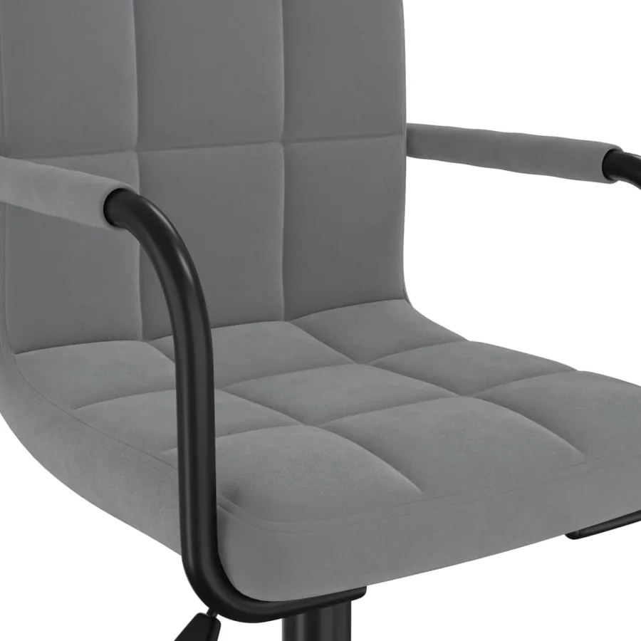 Chaises pivotantes à manger lot de 6 gris foncé velours - 7