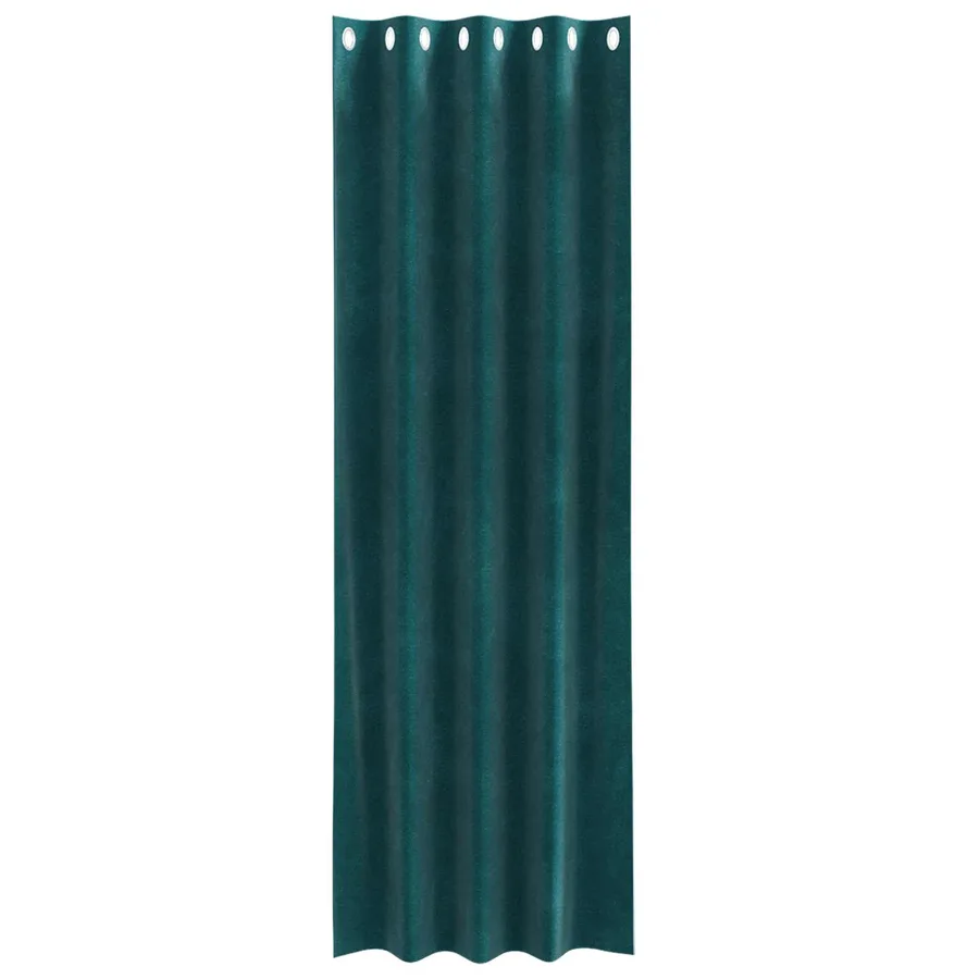 Rideaux occultants 2 pcs Vert foncé 140 x 245 cm Velours - 4