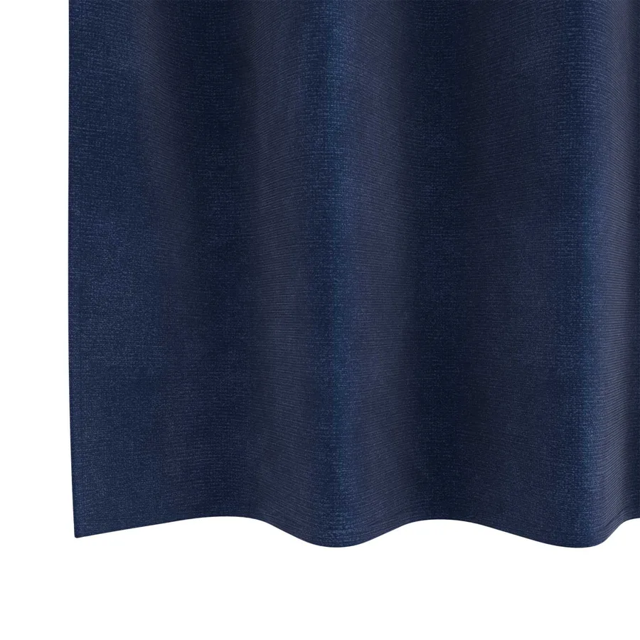 Rideaux occultants 2 pcs Bleu foncé 140 x 225 cm Velours - 6