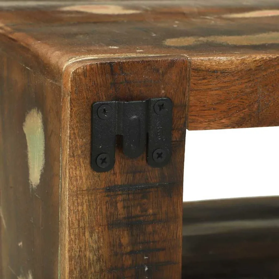 Ensemble meuble TV 3 pcs Bois massif de récupération - 11