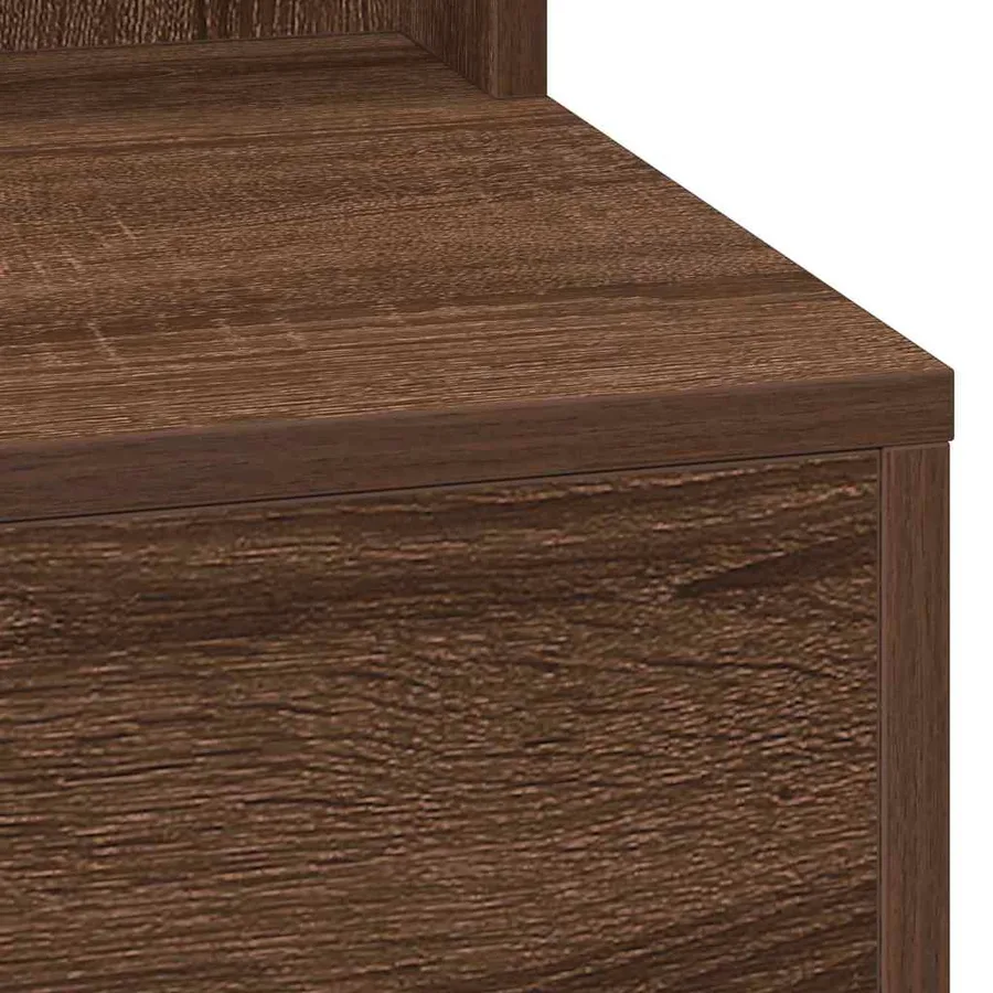 Table de Toilette avec étagère Chêne brun 100 x 41 x 135 cm - 7