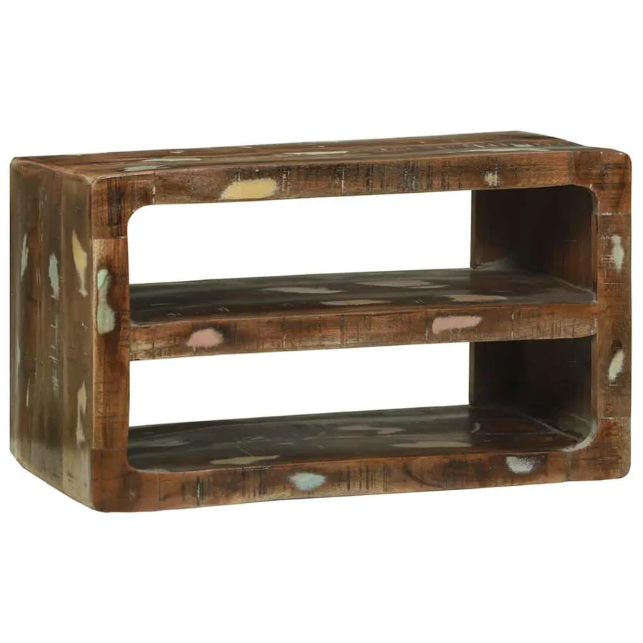Meuble TV 60 x 32 x 36 cm Bois massif de récupération - 2