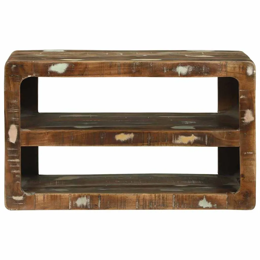 Meuble TV 60 x 32 x 36 cm Bois massif de récupération - 3