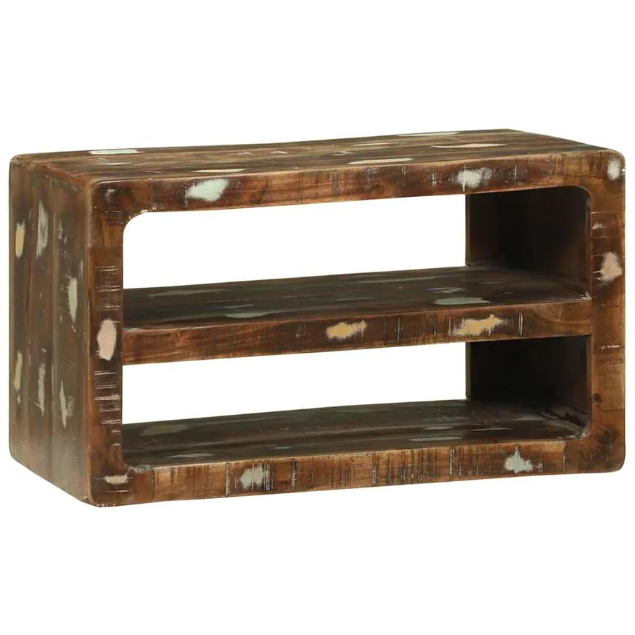 Meuble TV 60 x 32 x 36 cm Bois massif de récupération - 7