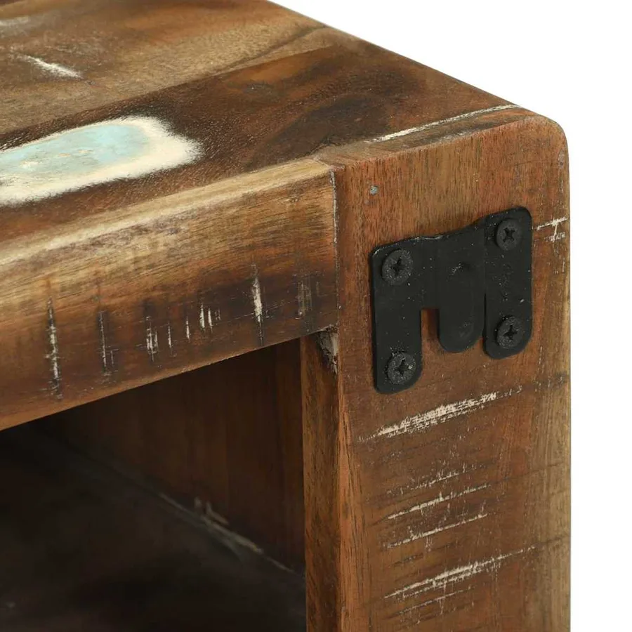 Meuble TV 60 x 32 x 36 cm Bois massif de récupération - 9