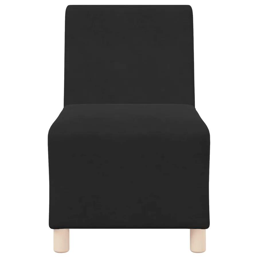 Fauteuil noir 55 cm velours - 4