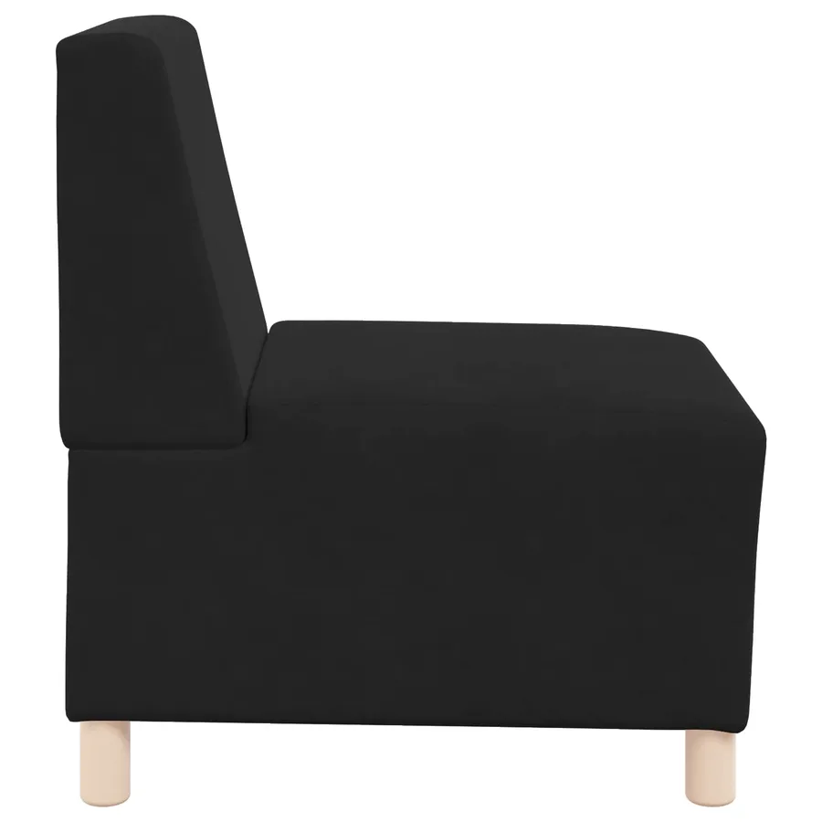 Fauteuil noir 55 cm velours - 5