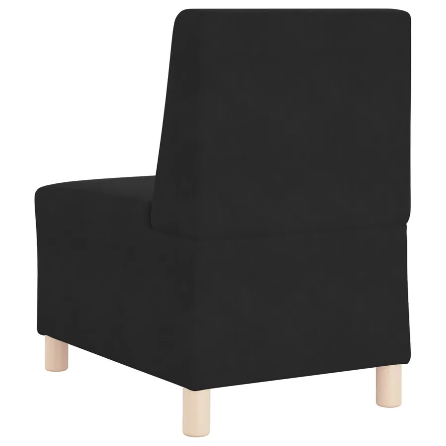 Fauteuil noir 55 cm velours - 6