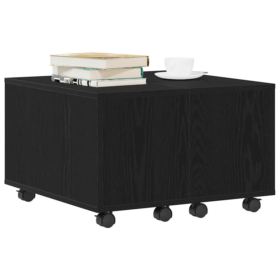 Table basse Chêne noir 60 x 60 x 38 cm Bois d'ingénierie - 3