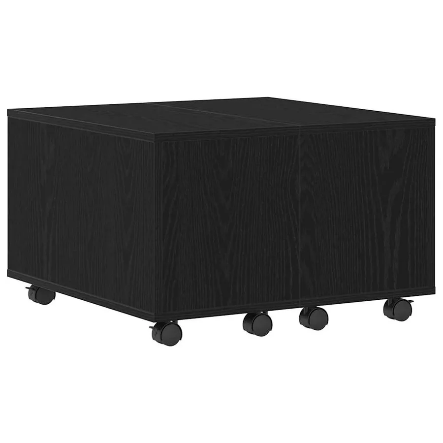 Table basse Chêne noir 60 x 60 x 38 cm Bois d'ingénierie - 5