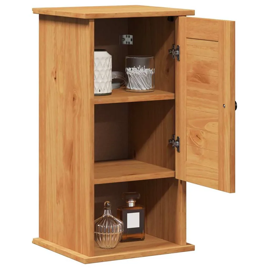 Armoire de salle de bain avec porte VIGO Marron et Marron Miel - 3