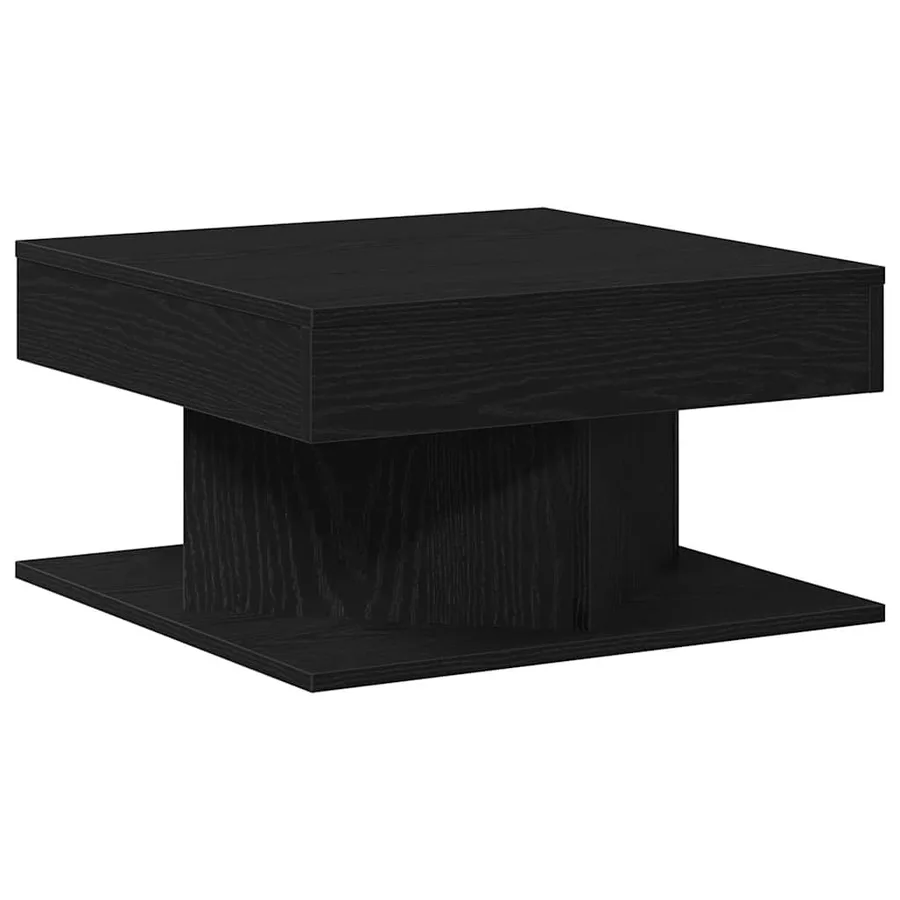 Table basse Chêne noir 57 x 57 x 30 cm Bois d'ingénierie - 2
