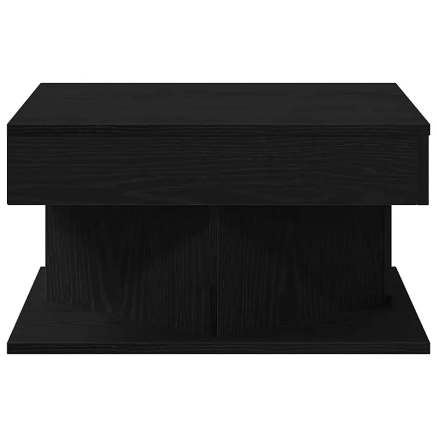 Table basse Chêne noir 57 x 57 x 30 cm Bois d'ingénierie - 6