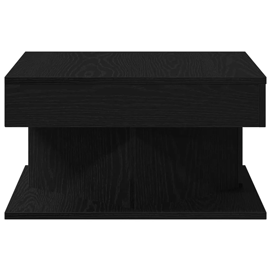 Table basse Chêne noir 57 x 57 x 30 cm Bois d'ingénierie - 7