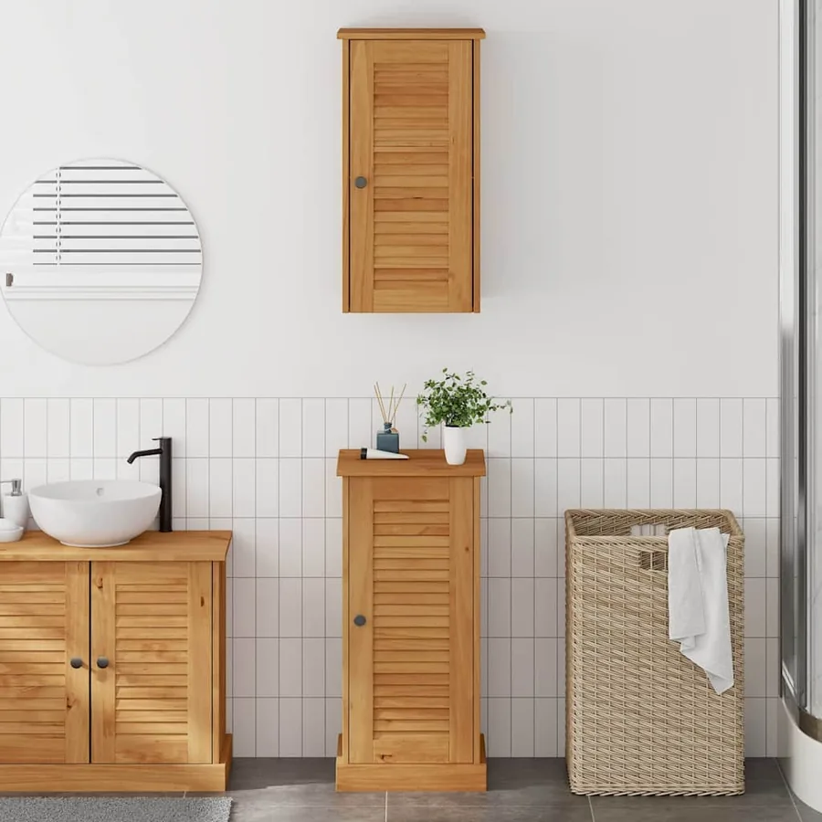 Ensemble de mobilier de salle de bain avec étagère VIGO 2 pcs