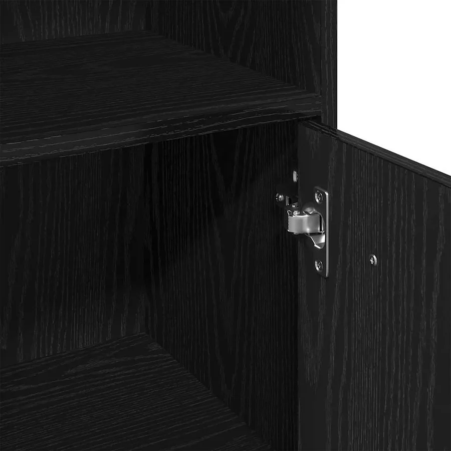 Ensemble de mobilier de salle de bain 3 pcs Chêne noir - 9