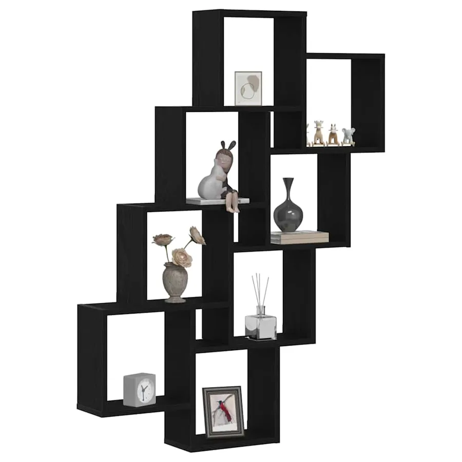 Étagère Murale Chêne noir 90 x 15 x 119,5 cm Bois d'ingénierie - 3