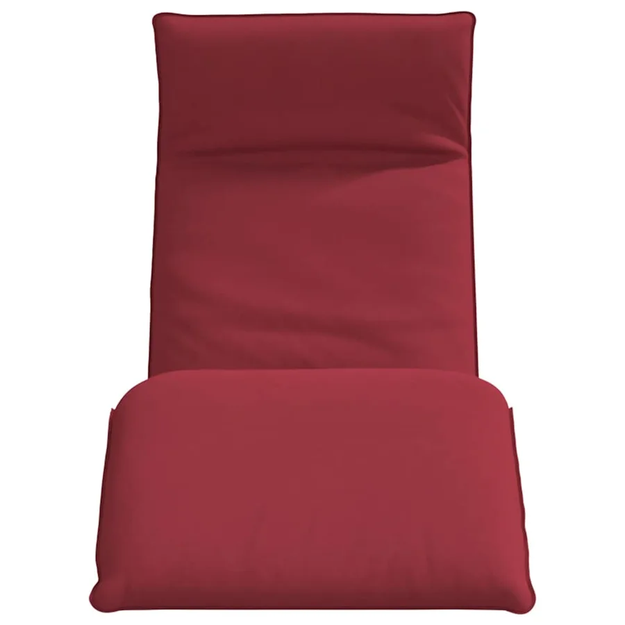 Transat pliant rouge vin 175 x 54 x 8,5 cm tissu Oxford - 4