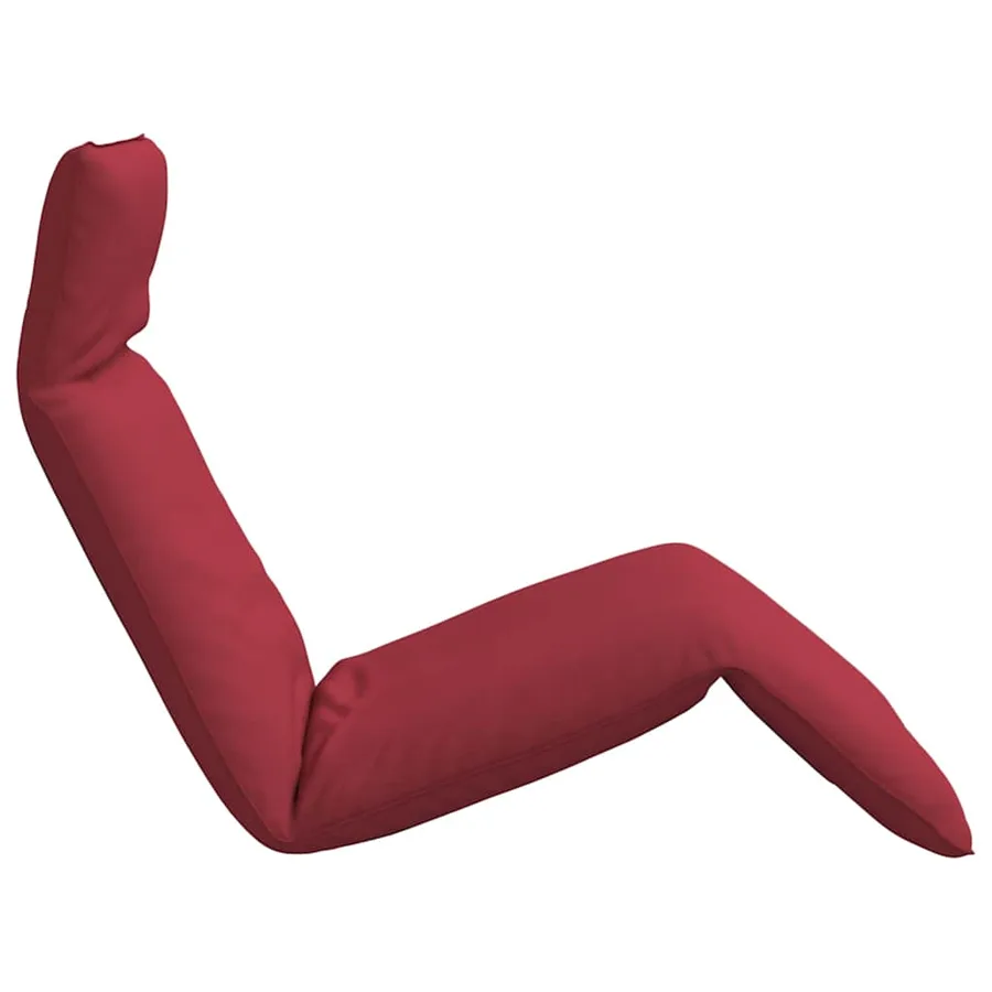 Transat pliant rouge vin 175 x 54 x 8,5 cm tissu Oxford - 5