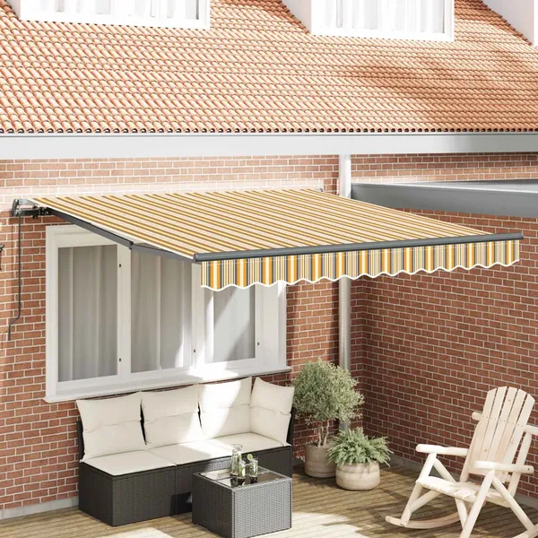 Auvent rétractable Multicolore 300 x 250 cm