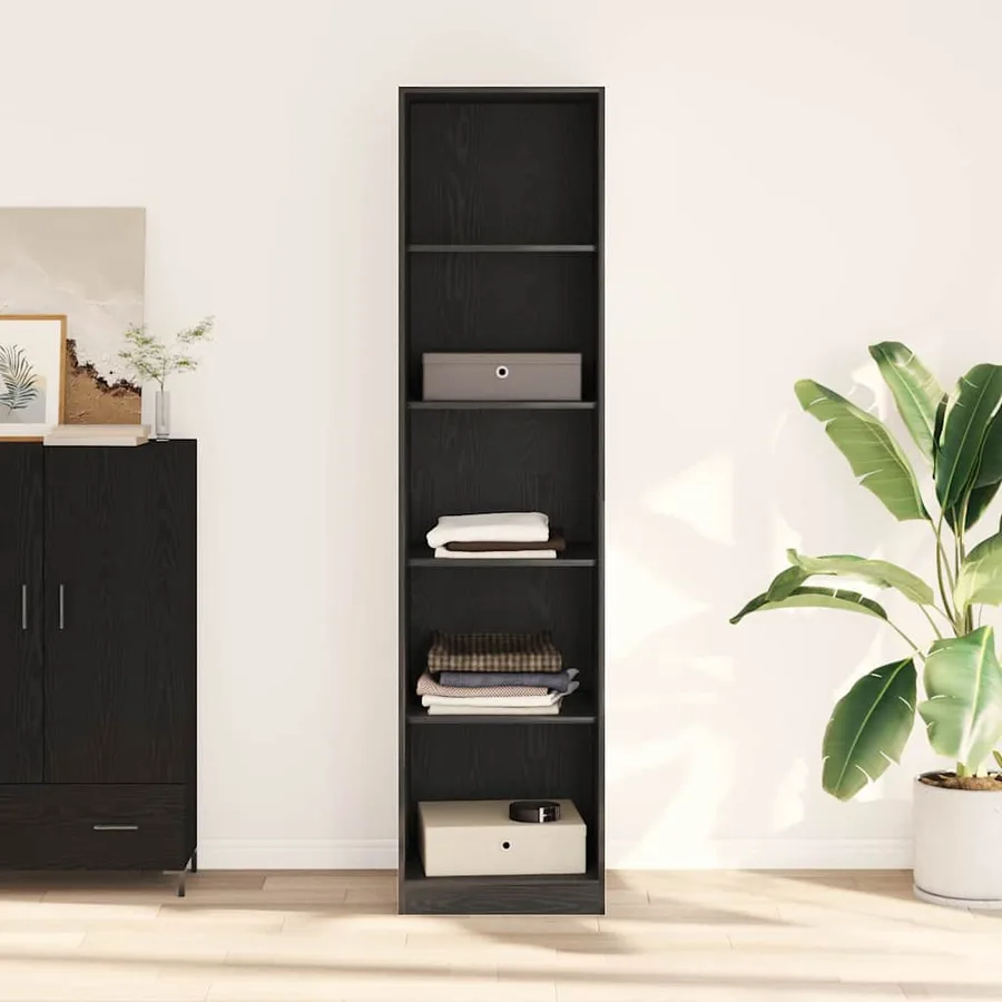 Armoire Chêne noir 50 x 50 x 200 cm Bois d'ingénierie - 4