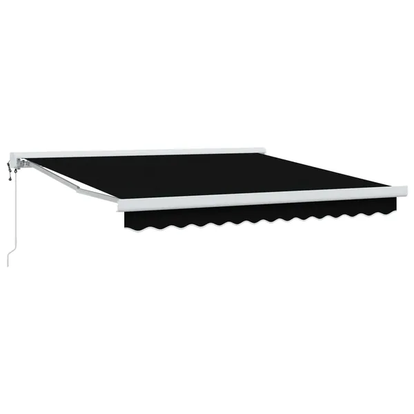 Auvent rétractable Noir 300 x 250 x 165 cm Tissu et Métal