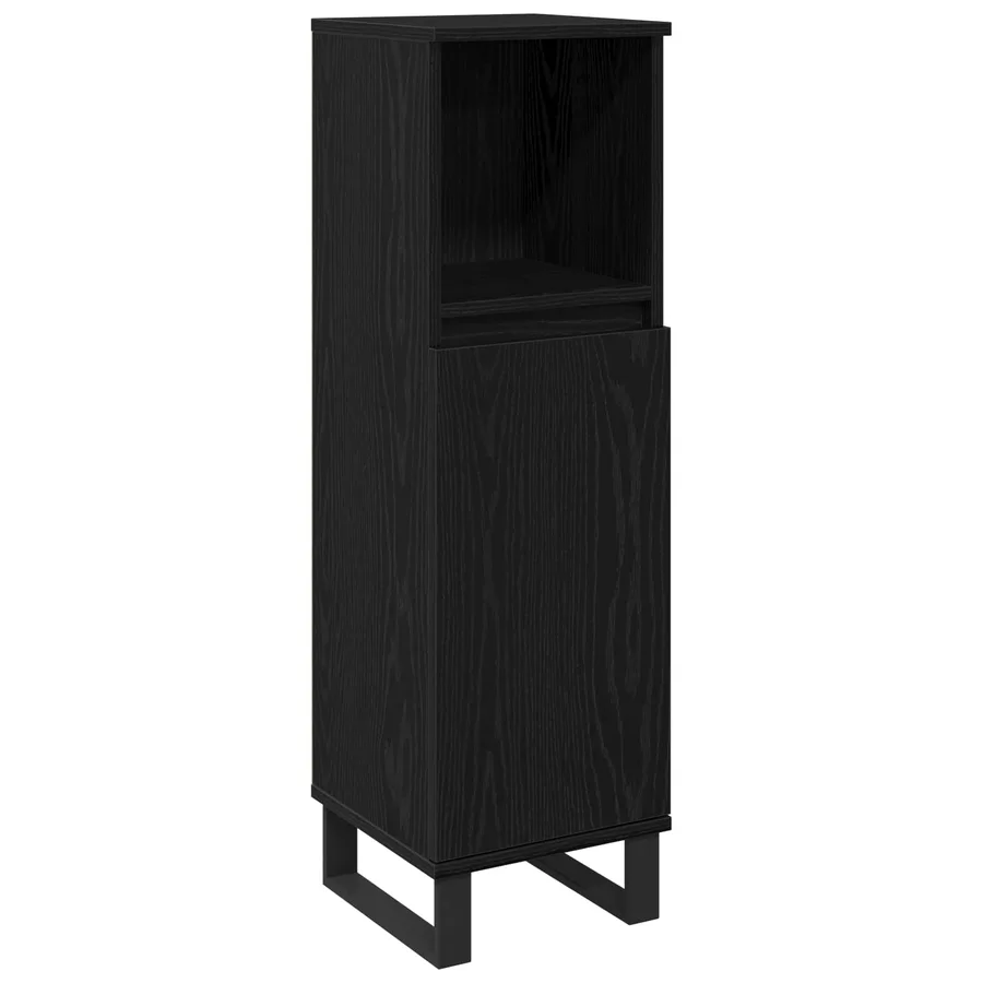 Ensemble de mobilier de salle de bain 3 pcs Chêne noir - 6