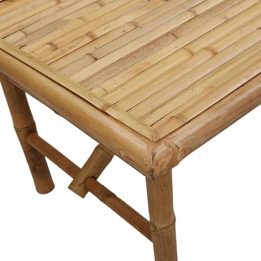 Table basse Marron 90 x 50 x 43 cm Bambou - 9