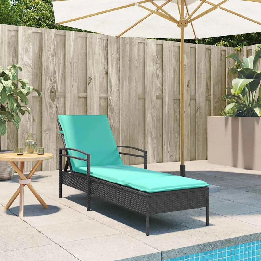 Chaise longue réglable 3 positions polyrotin Marron - 10